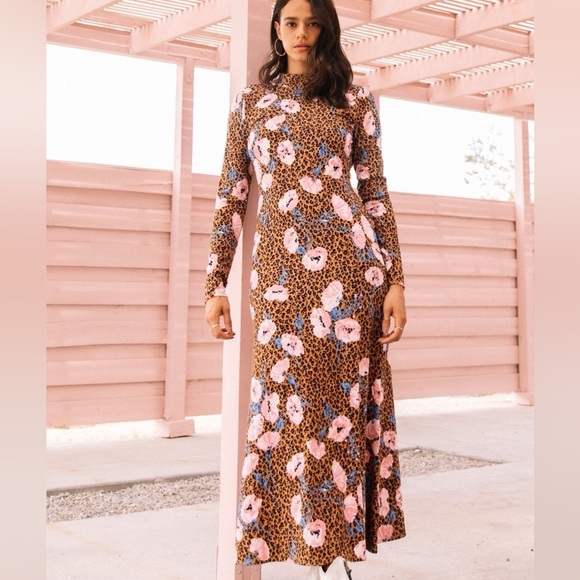 Free People Retro Romance Midi Dress - Picture 2 of 7